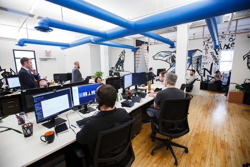 MIKE DEAL / WINNIPEG FREE PRESS
The new Ubisoft studio in Winnipeg at 250 McDermott Avenue is open with twenty-five programers, engineers, and artists. 
190110 - Thursday, January 10, 2019.