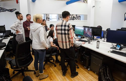 MIKE DEAL / WINNIPEG FREE PRESS
The new Ubisoft studio in Winnipeg at 250 McDermott Avenue is open with twenty-five programers, engineers, and artists.  
190110 - Thursday, January 10, 2019.