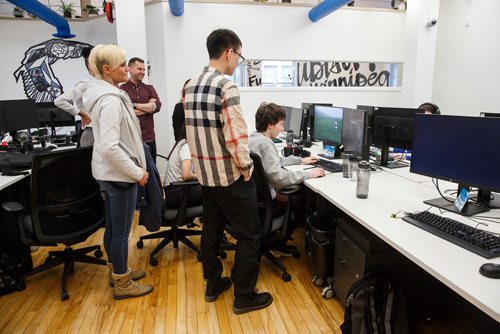 MIKE DEAL / WINNIPEG FREE PRESS
The new Ubisoft studio in Winnipeg at 250 McDermott Avenue is open with twenty-five programers, engineers, and artists.  
190110 - Thursday, January 10, 2019.