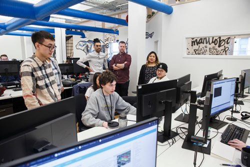 MIKE DEAL / WINNIPEG FREE PRESS
The new Ubisoft studio in Winnipeg at 250 McDermott Avenue is open with twenty-five programers, engineers, and artists.  
190110 - Thursday, January 10, 2019.