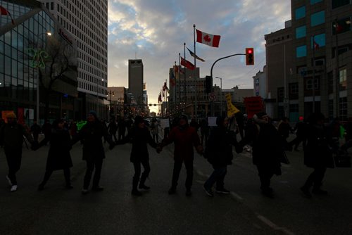 PHIL HOSSACK / WINNIPEG FREE PRESS -Unprocessed protest for Mike - January 11, 2019