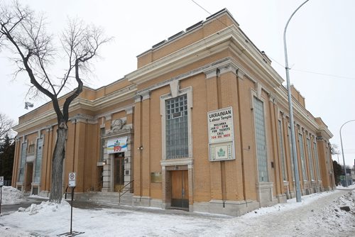 JOHN WOODS / WINNIPEG FREE PRESS
The Ukrainian Labour Temple, which is a national historical site, in Winnipeg photographed Sunday, January 13, 2019. A plaque was stolen from the temple.