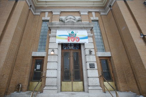 JOHN WOODS / WINNIPEG FREE PRESS
The Ukrainian Labour Temple, which is a national historical site, in Winnipeg photographed Sunday, January 13, 2019. A plaque was stolen from the temple.