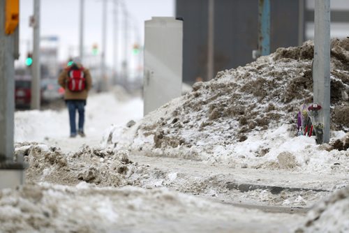 TREVOR HAGAN / WINNIPEG FREE PRESS
A memorial at the corner of Maroons Road and St. James Street, Monday, January 14, 2019.