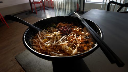 PHIL HOSSACK / WINNIPEG FREE PRESS - Alphy's Noodle House at 840 Waverly serves up a mean Sour and Spicy Sweet Potato noodle soup. See review. January 14, 2019