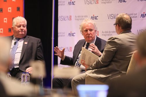 RUTH BONNEVILLE / WINNIPEG FREE PRESS


BIZ - Jean Charest, Fairmont Hotel

Photo of former Deputy Prime Minister and Quebec Premier, Jean Charest, as he answers questions from Manitoba Chamber of Commerce president, Chuck Davidson (right), with Jim Quick, President and CEO Aerospace Industries Association of Canada, to his right  at a Chamber of Commerce meeting on Vision 2025 held at the Fairmont Hotel Tuesday.

See Martin Cash story. 


January 22nd, 2019
