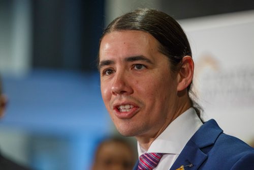 MIKE DEAL / WINNIPEG FREE PRESS
Robert-Falcon Ouellette, Member of Parliament for Winnipeg Centre during a federal Government funding announcement related to a new housing project with the University of Winnipeg Community Renewal Corporation.

190123 - Wednesday, January 23, 2019.
