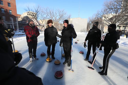 RUTH BONNEVILLE / WINNIPEG FREE PRESS

Local, Exchange curling rink

The Exchange District BIZ opens its popular  rink in Old Market Square with Mayor Brian Bowman, board members of the Biz and players on the Canadian Junior Curling team, over the lunch hour onThursday.   


Photo of Brian Bowman chatting with those in attendance braving the cold after fun curling game on Thursday. 


January 24th, 2019
