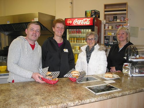 Canstar Community News Jan. 22, 2019 - (Frome left) Lee Kieley, Vona Guiler, Denise View and Mindy Hamill are shown at the Starbuck Recreation Centre's canteen that is completely operated by volunteers. (ANDREA GEARY/CANSTAR COMMUNITY NEWS)