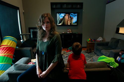 PHIL HOSSACK / WINNIPEG FREE PRESS - Angela Taylor and her son Liam, she's the creator of Inspire Community Outreach (which helps families/children with complex needs). See Jessica's story. January 31, 2019