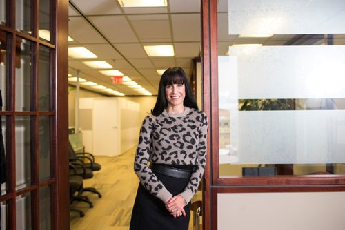 MIKAELA MACKENZIE / WINNIPEG FREE PRESS
New Bombers chair Dayna Spiring poses in for a portrait her office in downtown Winnipeg on Friday, Feb. 1, 2019.
Winnipeg Free Press 2018.