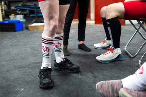 MIKAELA MACKENZIE / WINNIPEG FREE PRESS
The Bar-Benders Special Olympics team at Brickhouse Gyms fourth annual powerlifting competition, Manitoba's largest powerlifting competition to date, in Winnipeg on Saturday, Feb. 2, 2019.
Winnipeg Free Press 2018.