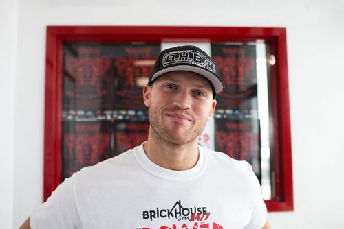 MIKAELA MACKENZIE / WINNIPEG FREE PRESS
Paul Taylor, co-owner of Brickhouse Gym and co-director of the 2019 Brickhouse Power Challenge, poses for a portrait during the competition in Winnipeg on Saturday, Feb. 2, 2019.
Winnipeg Free Press 2018.