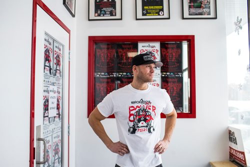 MIKAELA MACKENZIE / WINNIPEG FREE PRESS
Paul Taylor, co-owner of Brickhouse Gym and co-director of the 2019 Brickhouse Power Challenge, poses for a portrait during the competition in Winnipeg on Saturday, Feb. 2, 2019.
Winnipeg Free Press 2018.