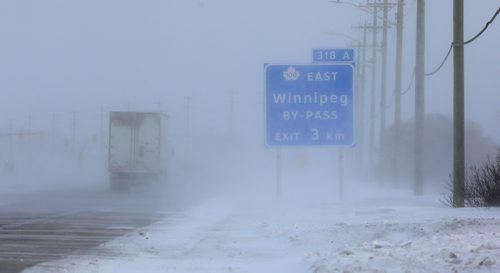 RUTH BONNEVILLE / WINNIPEG FREE PRESS


Vehicles make their way eastbound on number 1 highway in Headingley with blowing snow and snow packed sections along the highway on Monday. 

Feb 04, 19
