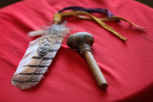 RUTH BONNEVILLE / WINNIPEG FREE PRESS

Photo handcrafted baby rattle and eagle feather given to families waiting to get their children back.  

Profile on Cora Morgan, Assembly of Manitoba Chiefs First Nations Family Advocate and services at the centre. 


Saturday special, In the wake of the explosive CFS Facebook video, which she helped shed light on. Profile piece on her role? What's her background? Why does the Assembly of Manitoba Chiefs have its own dedicated advocate?

Photos of Healing classes, children at office, indigenous cultural items and portraits of Morgan at AMC First Nations Family Advocate office Wednesday. 


See story by Jessica Botelho-Urbanski
Manitoba Legislature Reporter

Feb 6, 2019
