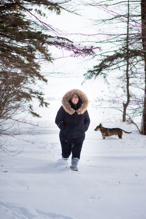 MIKAELA MACKENZIE / WINNIPEG FREE PRESS
Jessica Swan, who experiences eco-anxiety (a situation where some people become so concerned about climate change and what we are doing to the environment that it effects their mental health) poses for a portrait on her property just outside of Winnipeg on Monday, Feb. 11, 2019. Jessica had a week-long anxiety attack after the IPCC climate change report came up last year and had to seek treatment.
Winnipeg Free Press 2019.