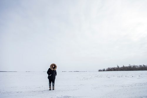 MIKAELA MACKENZIE / WINNIPEG FREE PRESS
Jessica Swan, who experiences eco-anxiety (a situation where some people become so concerned about climate change and what we are doing to the environment that it effects their mental health) poses for a portrait on her property just outside of Winnipeg on Monday, Feb. 11, 2019. Jessica had a week-long anxiety attack after the IPCC climate change report came up last year and had to seek treatment.
Winnipeg Free Press 2019.