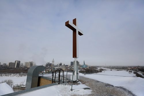 RUTH BONNEVILLE / WINNIPEG FREE PRESS

Standup - ST.B Cross blessing

Photo of New Cross on the very top of the St. Boniface Hospital after Archbishop, Albert LeGatt, gave  blessing to the new LED rooftop cross that replaced the one from 1953, Monday. 



Standup 

Feb 11, 2019
