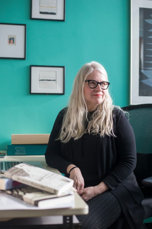 MIKAELA MACKENZIE / WINNIPEG FREE PRESS
Esyllt Jones, history professor at St Johns College and expert on the Spanish Influenza of 1918, poses for a portrait in her office in Winnipeg on Tuesday, Feb. 12, 2019.
Winnipeg Free Press 2019.