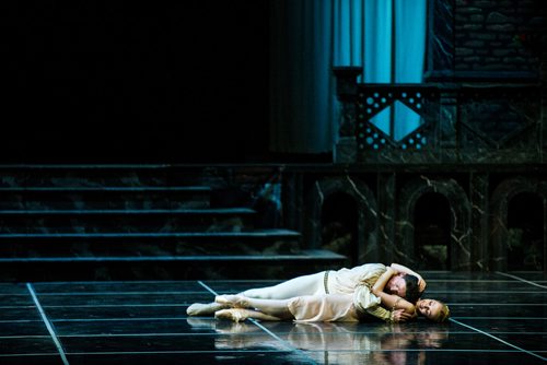 MIKAELA MACKENZIE / WINNIPEG FREE PRESS
Dmitri Dovgoselets and Elizabeth Lamont dance in a media preview of Royal Winnipeg Ballets Romeo & Juliet at the Centennial Concert Hall in Winnipeg on Tuesday, Feb. 12, 2019.
Winnipeg Free Press 2019.