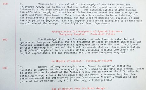 MIKAELA MACKENZIE / WINNIPEG FREE PRESS
Council minutes from Oct. 28th, 1918 at the City of Winnipeg Archives in Winnipeg on Wednesday, Feb. 13, 2019.
Winnipeg Free Press 2019.