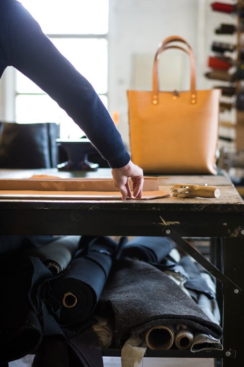 MIKAELA MACKENZIE / WINNIPEG FREE PRESS
Co-owner of Wilder Goods, Nathan Bezoplenko, works in his retail and workshop space in the exchange district in Winnipeg on Friday, Feb. 8, 2019.
Winnipeg Free Press 2019.