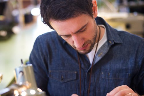 MIKAELA MACKENZIE / WINNIPEG FREE PRESS
Andrew Doerksen, owner of Commonwealth Manufacturing, works in his retail and workshop space in the exchange district in Winnipeg on Friday, Feb. 8, 2019.
Winnipeg Free Press 2019.