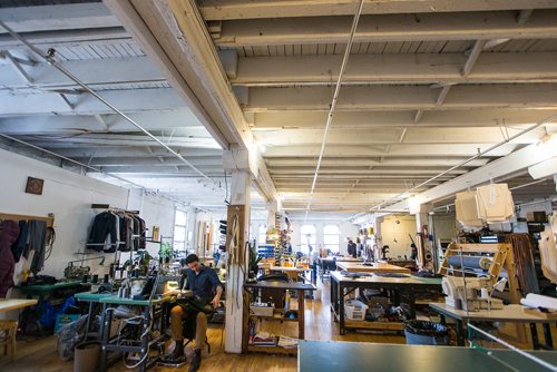 MIKAELA MACKENZIE / WINNIPEG FREE PRESS
Wilder Goods, Commonwealth Manufacturing, and Oldhat share a retail and workshop space in the exchange district in Winnipeg on Friday, Feb. 8, 2019.
Winnipeg Free Press 2019.