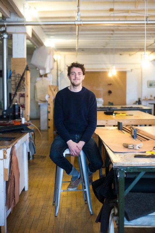 MIKAELA MACKENZIE / WINNIPEG FREE PRESS
Co-owner of Wilder Goods, Nathan Bezoplenko, poses for a portrait in his retail and workshop space in the exchange district in Winnipeg on Friday, Feb. 8, 2019.
Winnipeg Free Press 2019.