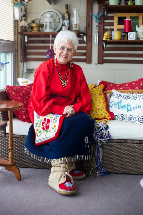 MIKAELA MACKENZIE / WINNIPEG FREE PRESS
Lucienne Beaudry Loiselle, who has been a volunteer at Festival du Voyageur since 1969, poses for a portrait in costume in Winnipeg on Wednesday, Feb. 13, 2019.
Winnipeg Free Press 2019.