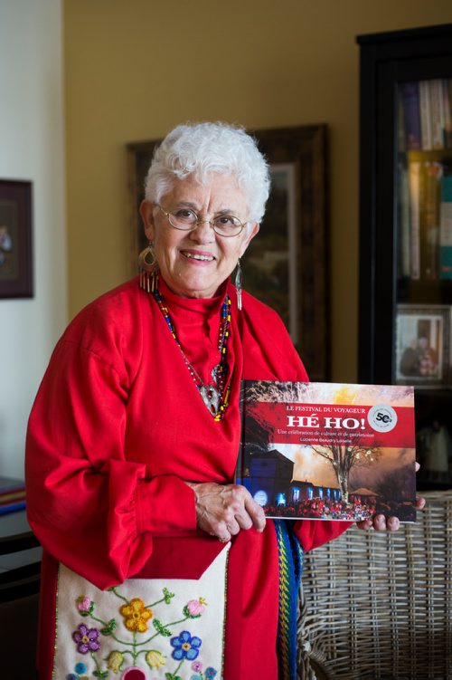 MIKAELA MACKENZIE / WINNIPEG FREE PRESS
Lucienne Beaudry Loiselle, who has been a volunteer at Festival du Voyageur since 1969, poses for a portrait in costume in Winnipeg on Wednesday, Feb. 13, 2019. She literally wrote the book on Festival!
Winnipeg Free Press 2019.