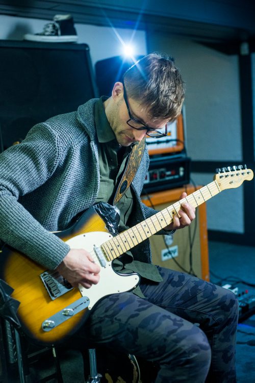 MIKAELA MACKENZIE / WINNIPEG FREE PRESS
Jesse Matthewson, guitarist and vocalist in the band Ken Mode, poses in his rehearsal space in Winnipeg on Thursday, Feb. 14, 2019. The band is difficult to nail down stylistically, but Matthewson describes their sound as metallic hard-core influenced noise-rock.
Winnipeg Free Press 2019.