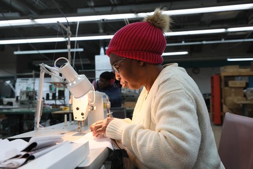 RUTH BONNEVILLE / WINNIPEG FREE PRESS

BIZ - garment newcomers

Photo of newcomer  Marie Catherine Lemoto-Ounda, in training at The Cutting Edge which teaches women sewing skills to fill highly-specialized employment opportunities within the company.



Carol Sanders  | Reporter

Feb 14, 2019
