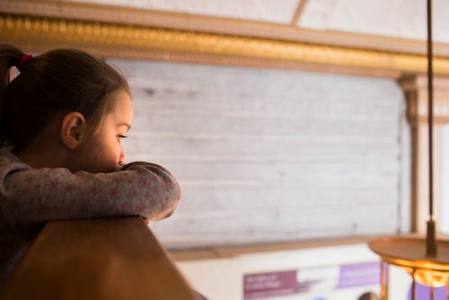 MIKAELA MACKENZIE / WINNIPEG FREE PRESS
Beatrice Bohemier, five, watches the fiddle player at Riel Day activities at Le Musée de Saint-Boniface Museum in Winnipeg on Monday, Feb. 18, 2019.
Winnipeg Free Press 2019.