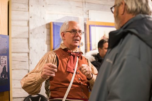 MIKAELA MACKENZIE / WINNIPEG FREE PRESS
Historian Philippe Mailhot talks to visitors at Le Musée de Saint-Boniface Museum on Riel Day in Winnipeg on Monday, Feb. 18, 2019.
Winnipeg Free Press 2019.