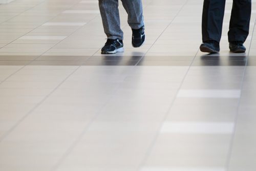 MIKAELA MACKENZIE / WINNIPEG FREE PRESS
Armand Tesoro (left) and Bill Polvorosa walk at Polo Park before the shops open in Winnipeg on Tuesday, Feb. 19, 2019.
Winnipeg Free Press 2019.