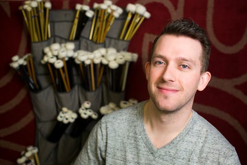 MIKAELA MACKENZIE / WINNIPEG FREE PRESS
Winnipeg Symphony Orchestra timpanist Mike Kemp poses for a portrait by his mallets in Winnipeg on Tuesday, Feb. 19, 2019.
Winnipeg Free Press 2019.