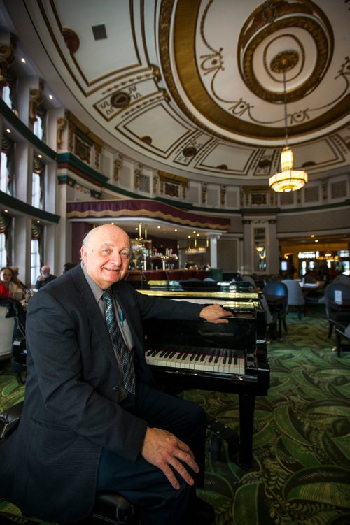 MIKAELA MACKENZIE / WINNIPEG FREE PRESS
Ron Paley, lounge pianist and big band leader, plays at the Fort Garry Hotel in Winnipeg on Friday, Feb. 15, 2019.
Winnipeg Free Press 2019.