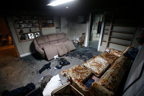 JOHN WOODS / WINNIPEG FREE PRESS
Photo of a fire and alleged attempted murder scene at 38 5th Street in Portage La Prairie Tuesday, February 19, 2019.