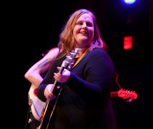 TREVOR HAGAN / WINNIPEG FREE PRESS
Erin Lebar at Girls Rock Adult Camp at the Park Theatre, Sunday, February 17, 2019.