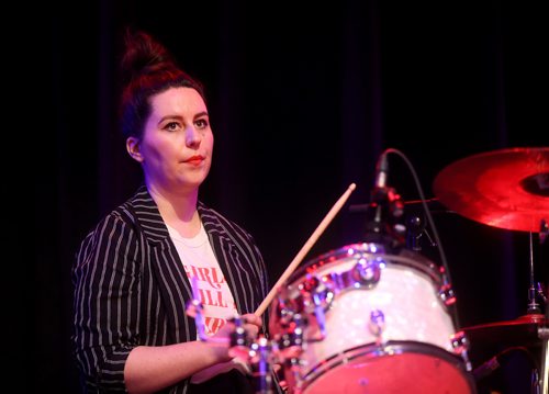 TREVOR HAGAN / WINNIPEG FREE PRESS
Jen Zoratti at Girls Rock Adult Camp at the Park Theatre, Sunday, February 17, 2019.