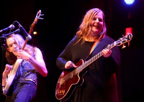 TREVOR HAGAN / WINNIPEG FREE PRESS
Erin Lebar at Girls Rock Adult Camp at the Park Theatre, Sunday, February 17, 2019.