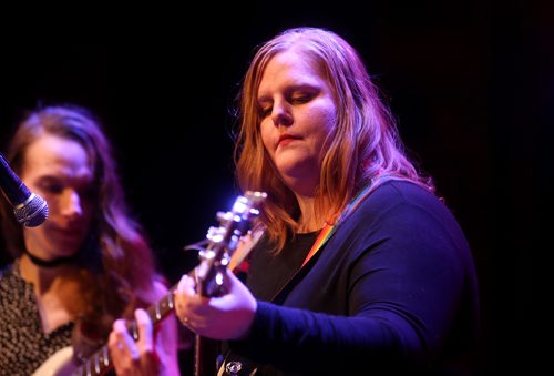 TREVOR HAGAN / WINNIPEG FREE PRESS
Erin Lebar at Girls Rock Adult Camp at the Park Theatre, Sunday, February 17, 2019.