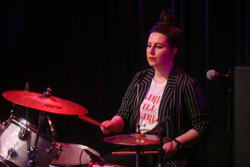 TREVOR HAGAN / WINNIPEG FREE PRESS
Jen Zoratti at Girls Rock Adult Camp at the Park Theatre, Sunday, February 17, 2019.