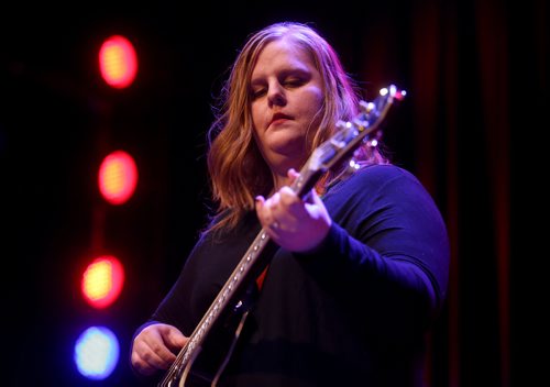 TREVOR HAGAN / WINNIPEG FREE PRESS
Erin Lebar at Girls Rock Adult Camp at the Park Theatre, Sunday, February 17, 2019.