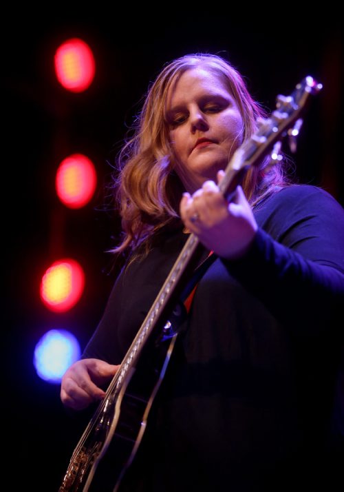 TREVOR HAGAN / WINNIPEG FREE PRESS
Erin Lebar at Girls Rock Adult Camp at the Park Theatre, Sunday, February 17, 2019.