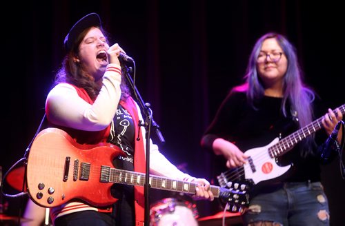 TREVOR HAGAN / WINNIPEG FREE PRESS
Minor Inconvenience, at Girls Rock Adult Camp at the Park Theatre, Sunday, February 17, 2019.