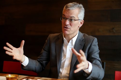 TREVOR HAGAN / WINNIPEG FREE PRESS
Michael Denham, CEO of Business Development Bank of Canada at the Merchant Kitchen, Wednesday, February 20, 2019.