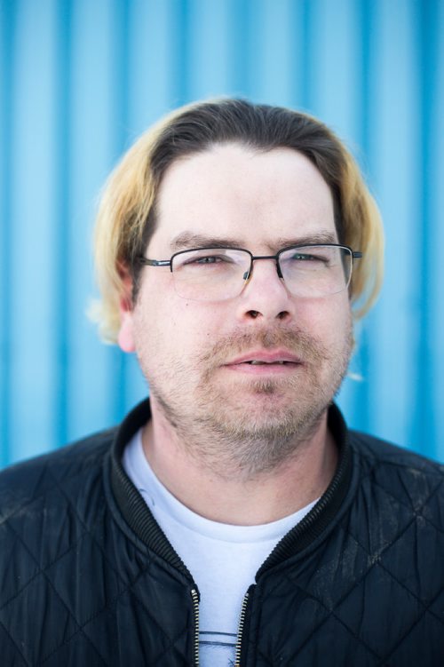 MIKAELA MACKENZIE / WINNIPEG FREE PRESS
Former Winnipeg Transit bus driver Adam Chouinard poses for a portrait at his new workplace, Winnipeg RV, in Winnipeg on Thursday, Feb. 21, 2019. After dozens of accidents, minor assaults, and having a gun pulled on him while behind the wheel, Chouinardonly three years into the jobleft the position.
Winnipeg Free Press 2019.